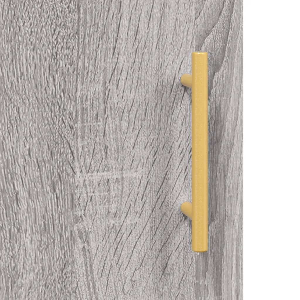 vidaXL Ντουλάπι Γκρι Sonoma 34,5x34x90 εκ. από Επεξεργασμένο Ξύλο