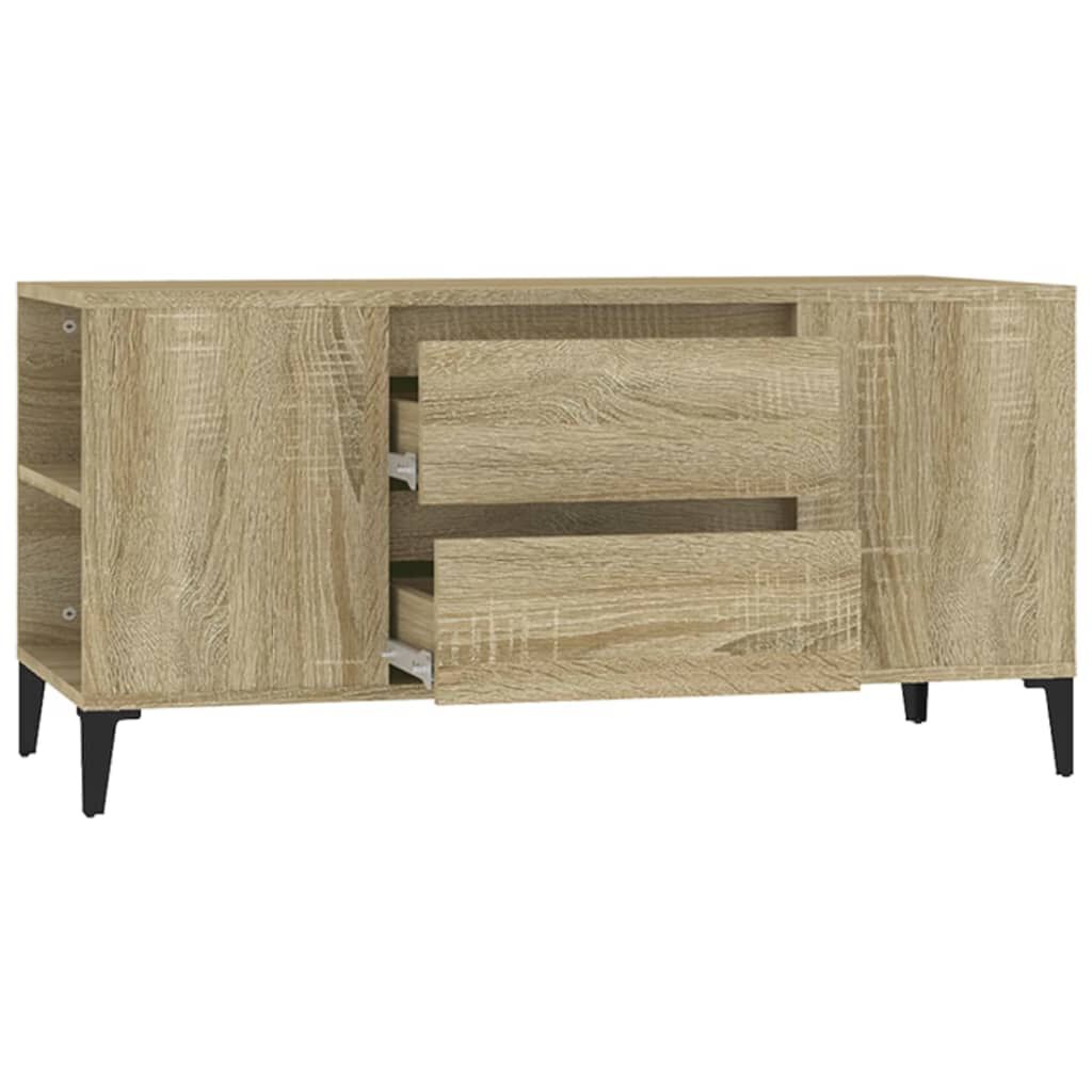 vidaXL Έπιπλο Τηλεόρασης Sonoma Δρυς 102x44,5x50 εκ. Επεξ. Ξύλο