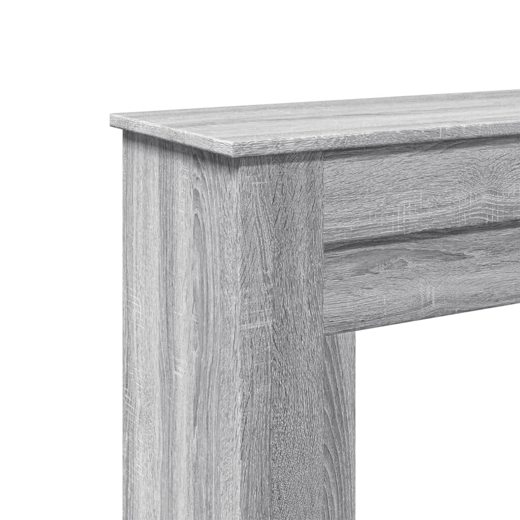 vidaXL Πλαίσιο Τζακιού Γκρι Sonoma 90x30x90 εκ. από Επεξ. Ξύλο
