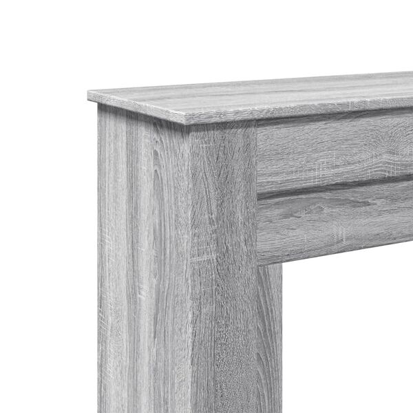 vidaXL Πλαίσιο Τζακιού Γκρι Sonoma 90x30x90 εκ. από Επεξ. Ξύλο