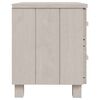 vidaXL Κομοδίνο HAMAR 2 Τεμ. Λευκά 40 x 35 x 44,5εκ. Μασίφ Ξύλο Πεύκου