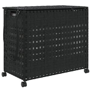 vidaXL &Kappa;&alpha;&lambda;ά&theta;&iota; Ά&pi;&lambda;&upsilon;&tau;&omega;&nu; &mu;&epsilon; &Tau;&rho;&omicron;&chi;&omicron;ύ&sigmaf; &Mu;&alpha;ύ&rho;&omicron; 66x35x60 &epsilon;&kappa;. &alpha;&pi;ό &Rho;&alpha;&tau;ά&nu;