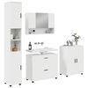 vidaXL Σετ Επίπλων Μπάνιου 4 pcs Γυαλιστερό λευκό 30 x 35 x 192 εκ.