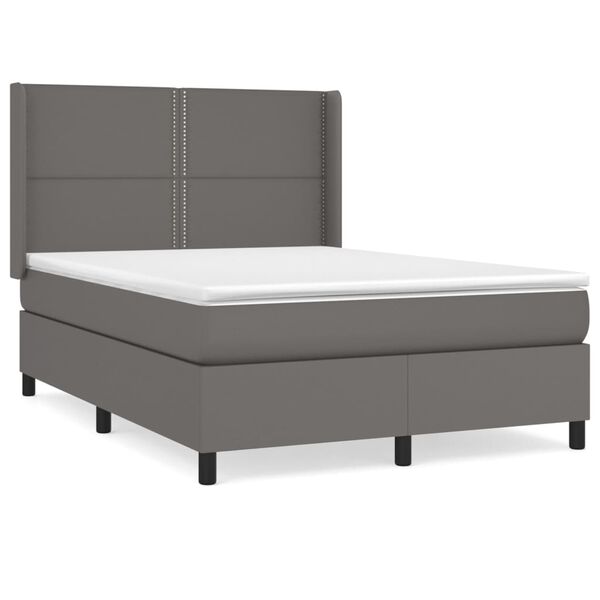 vidaXL &Kappa;&rho;&epsilon;&beta;ά&tau;&iota; Boxspring &mu;&epsilon; &Sigma;&tau;&rho;ώ&mu;&alpha; &Gamma;&kappa;&rho;&iota; 140x200&epsilon;&kappa;. &alpha;&pi;ό &Sigma;&upsilon;&nu;&theta;&epsilon;&tau;&iota;&kappa;ό &Delta;έ&rho;&mu;&alpha;