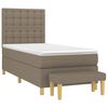 vidaXL &Kappa;&rho;&epsilon;&beta;ά&tau;&iota; Boxspring &mu;&epsilon; &Sigma;&tau;&rho;ώ&mu;&alpha; Taupe 80x200 &epsilon;&kappa;. &Upsilon;&phi;&alpha;&sigma;&mu;ά&tau;&iota;&nu;&omicron;