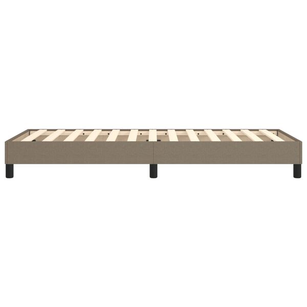 vidaXL Σκελετός Κρεβατιού Χωρίς Στρώμα Taupe 80x200 εκ. Υφασμάτινο