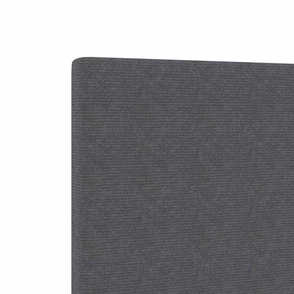 vidaXL LED κεφαλάρι με φώτα λωρίδας LED Σκούρο γκρι 144 cm ύφασμα