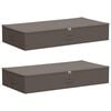 vidaXL &Kappa;&omicron;&upsilon;&tau;ί &alpha;&pi;&omicron;&theta;ή&kappa;&epsilon;&upsilon;&sigma;&eta;&sigmaf; 2 pcs &Gamma;&kappa;&rho;&iota; 90 x 48 x 15 &epsilon;&kappa;. Ύ&phi;&alpha;&sigma;&mu;&alpha;