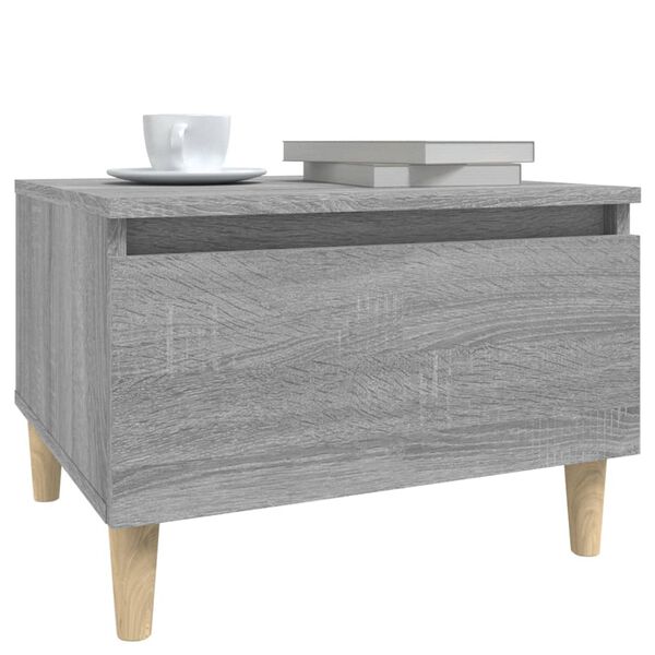vidaXL Τραπέζι Βοηθητικό Γκρι Sonoma 50x46x35 εκ. Επεξεργασμένο Ξύλο
