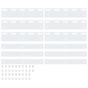 vidaXL Πλάκες Σύνδεσης 6 Τεμ. Ασημί 20 εκ. από Ανοξείδωτο Ατσάλι