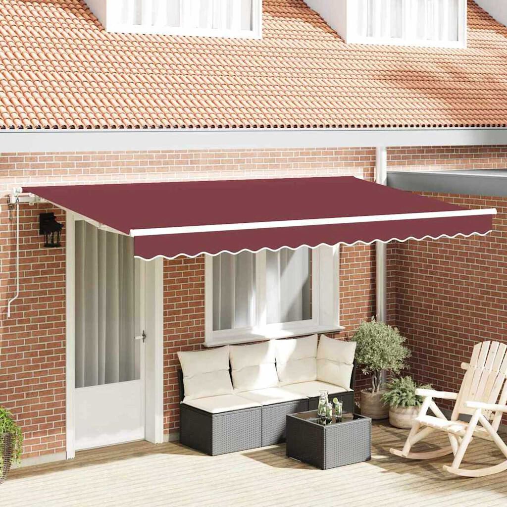 vidaXL Σκηνίτσα Αναδιπλούμενη Μπορντό 350 x 200 cm