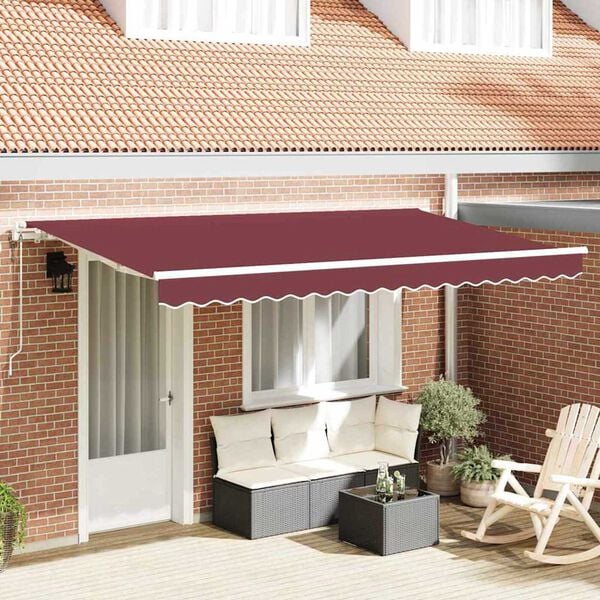 vidaXL Σκηνίτσα Αναδιπλούμενη Μπορντό 350 x 200 cm