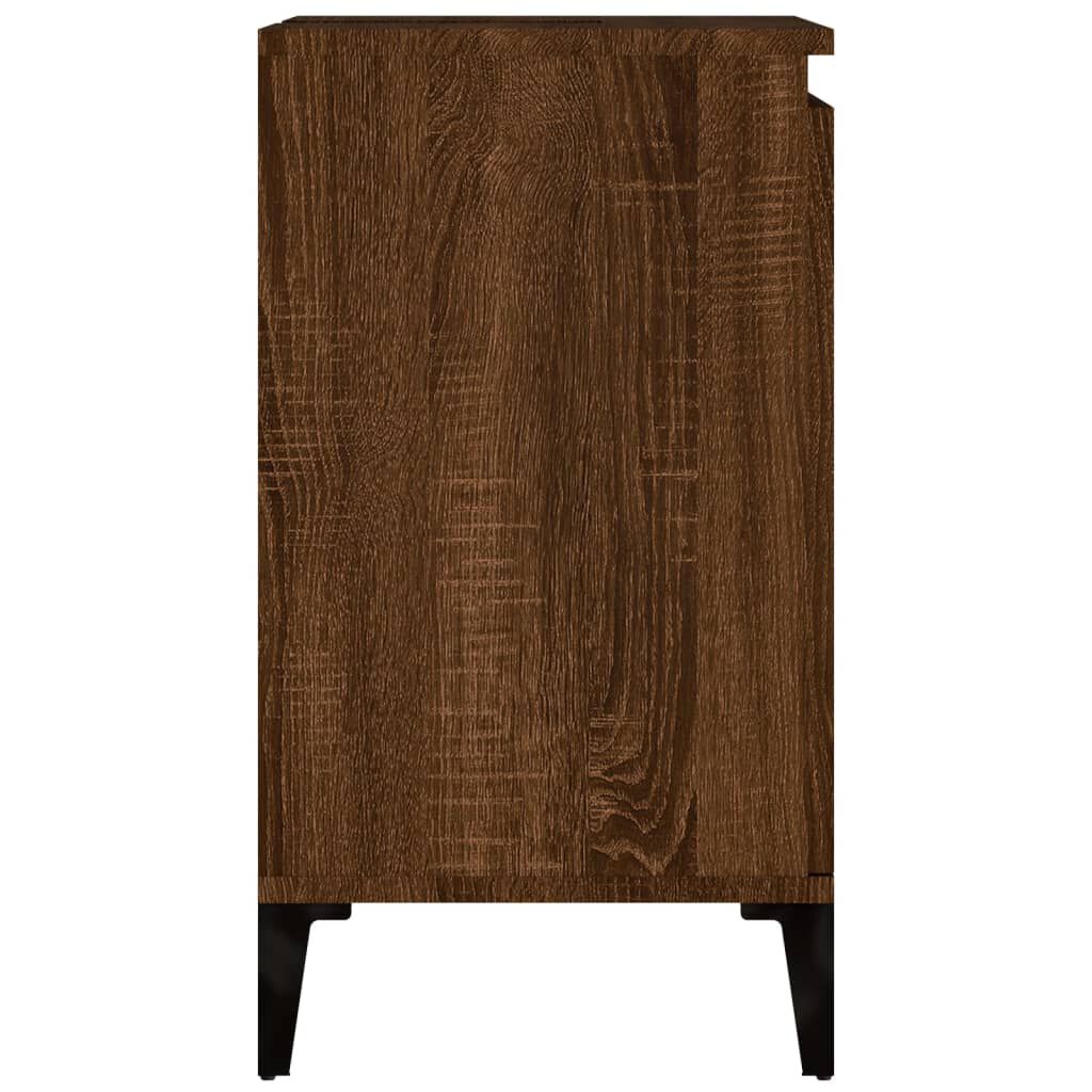 vidaXL Ντουλάπι Νιπτήρα Καφέ Δρυς 58x33x60 εκ. Επεξεργασμένο Ξύλο