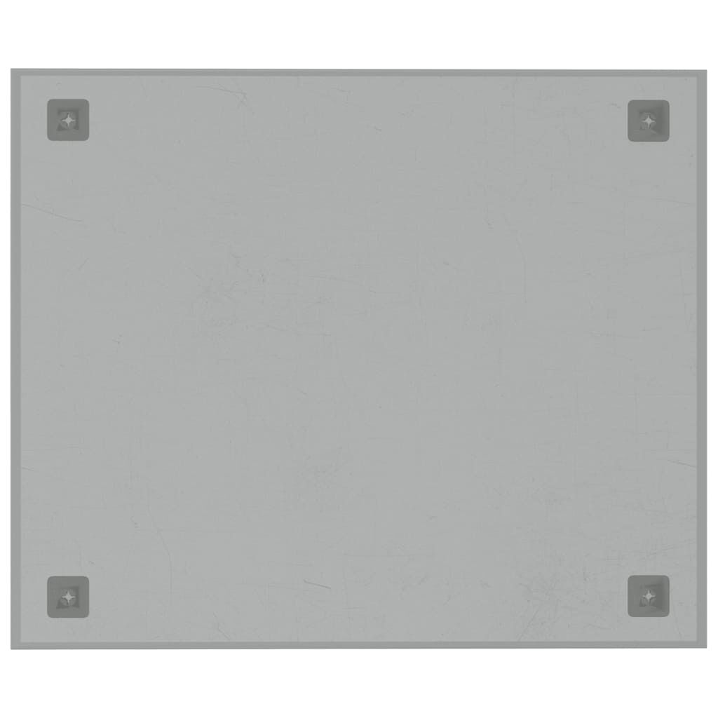 vidaXL Πίνακας Επιτοίχιος Μαγνητικός Λευκός 60 x 50 εκ. Ψημένο Γυαλί