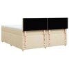 vidaXL &Kappa;&rho;&epsilon;&beta;ά&tau;&iota; Boxspring &mu;&epsilon; &Sigma;&tau;&rho;ώ&mu;&alpha; &Kappa;&rho;&epsilon;&mu; 200x200 &epsilon;&kappa;. &Upsilon;&phi;&alpha;&sigma;&mu;ά&tau;&iota;&nu;&omicron;