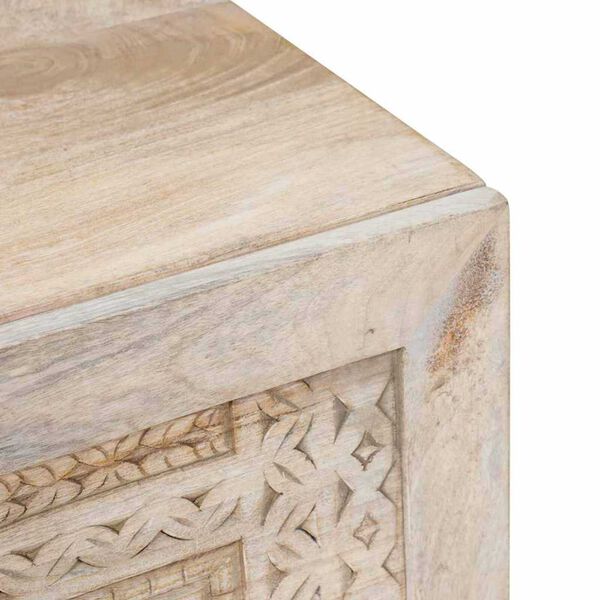 vidaXL Τραπεζάκι σαλονιού Μπεζ 100 x 54 x 40 εκ Μασίφ ξύλο μάνγκο