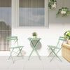 vidaXL Πτυσσόμενη Καρέκλα Κήπου 2 pcs Πράσινο 42 x 46 x 82εκ Ατσάλι