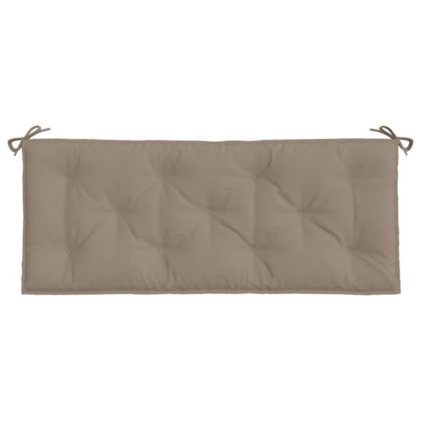 vidaXL Μαξιλάρι Πάγκου Κήπου Taupe 120x50x7 εκ. Ύφασμα Oxford