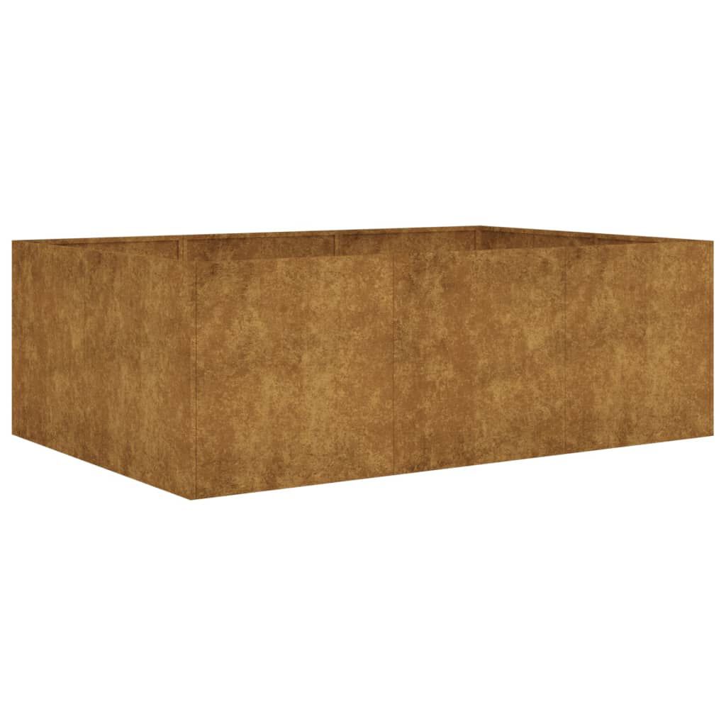 vidaXL Ζαρντινιέρα 120 x 80 x 40 εκ. από Ατσάλι Σκληρυθέν στον Αέρα