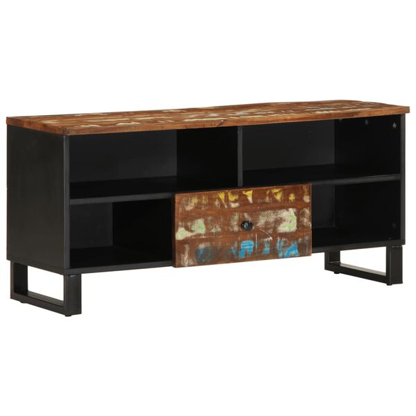 vidaXL Έπιπλο Τηλεόρασης 100x33x46εκ. Μασίφ Ανακυκλ. Ξύλο & Επεξ. Ξύλο