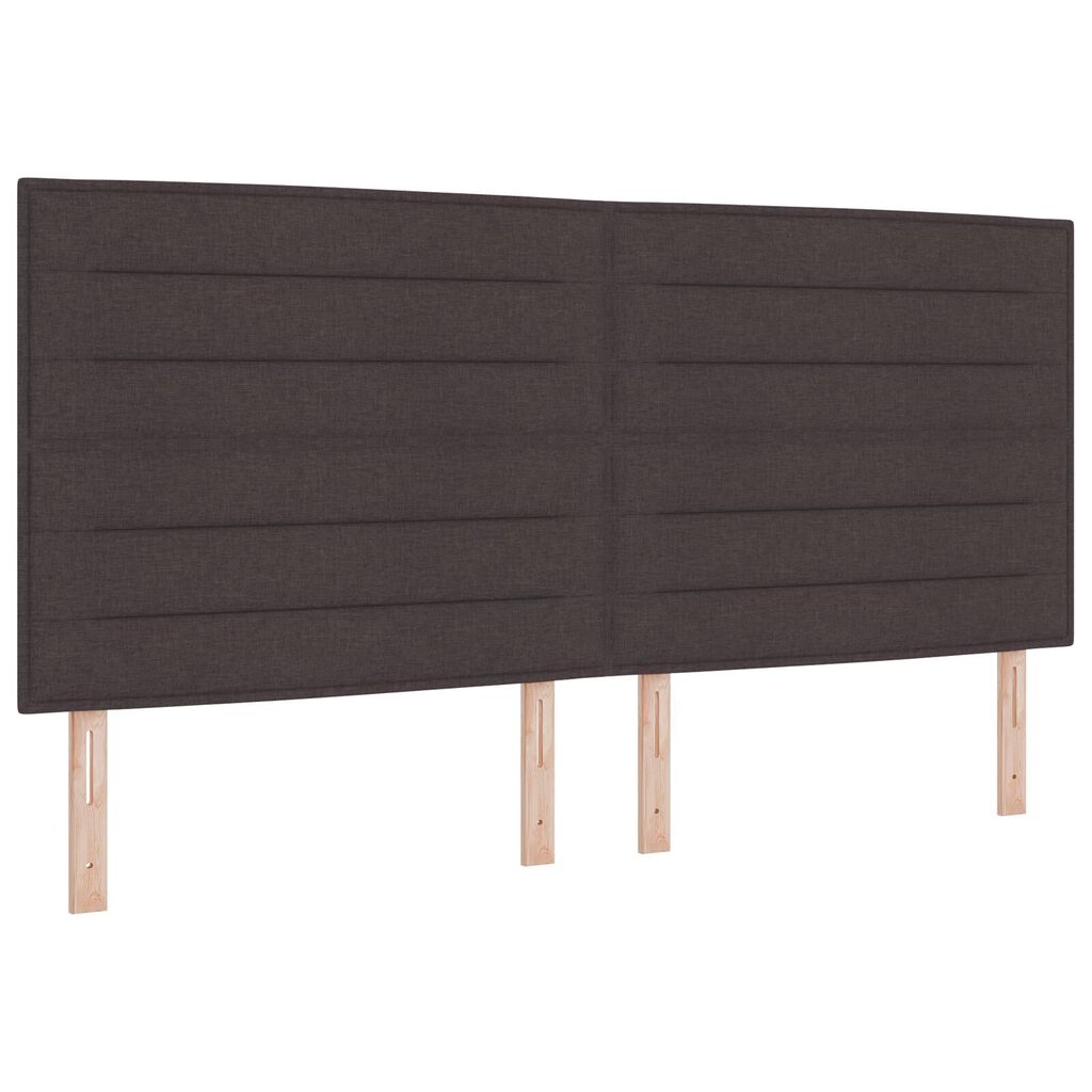 vidaXL Κρεβάτι Box Spring με Στρώμα Καφέ 200x200 εκ Υφάσμα