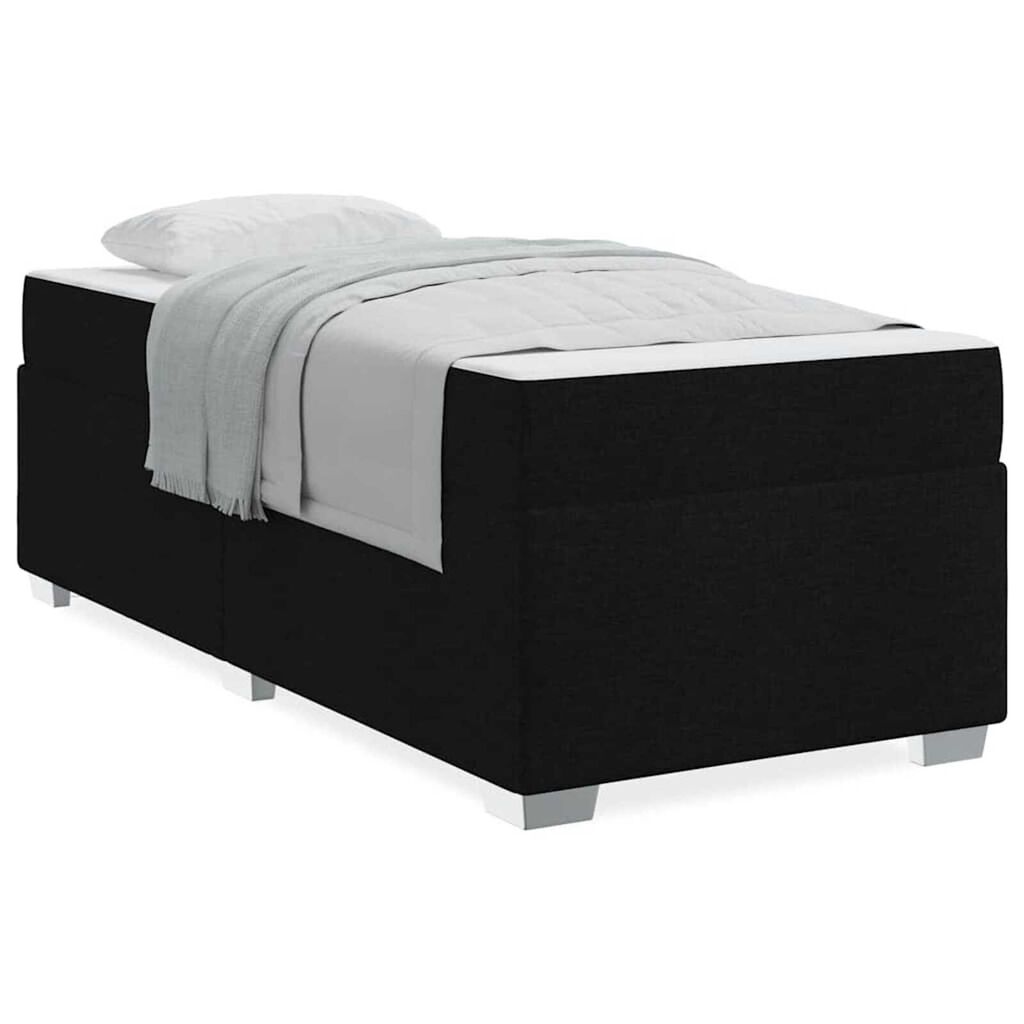 vidaXL Σκελετός Κρεβατιού Μαύρο 90 x 200 cm ύφασμα