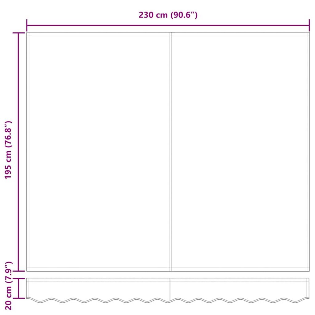 vidaXL Σκηνίτσα Αναδιπλούμενη Πολύχρωμο 250 x 200 cm