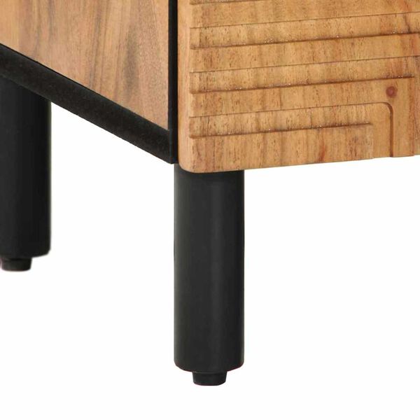 vidaXL Ντουλάπα Μπάνιου Καφέ 62 x 33 x 58 εκ. Μασίφ ξύλο ακακίας