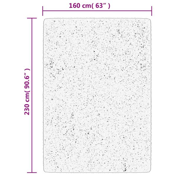 vidaXL Χαλί OVIEDO με Κοντό Πέλος Κρεμ 160 x 230 εκ.