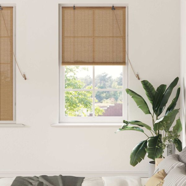 vidaXL Ρολά και Σκίες Παραθύρων Ανοιχτό καφέ 80 x 160 cm Μπαμπού