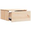 vidaXL Κομοδίνο με συρτάρι Καφέ 37 x 35 x 18.5 εκ Μασίφ ξύλο πεύκου