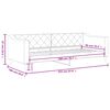 vidaXL Καναπές Κρεβάτι Taupe 90 x 200 εκ. Υφασμάτινος