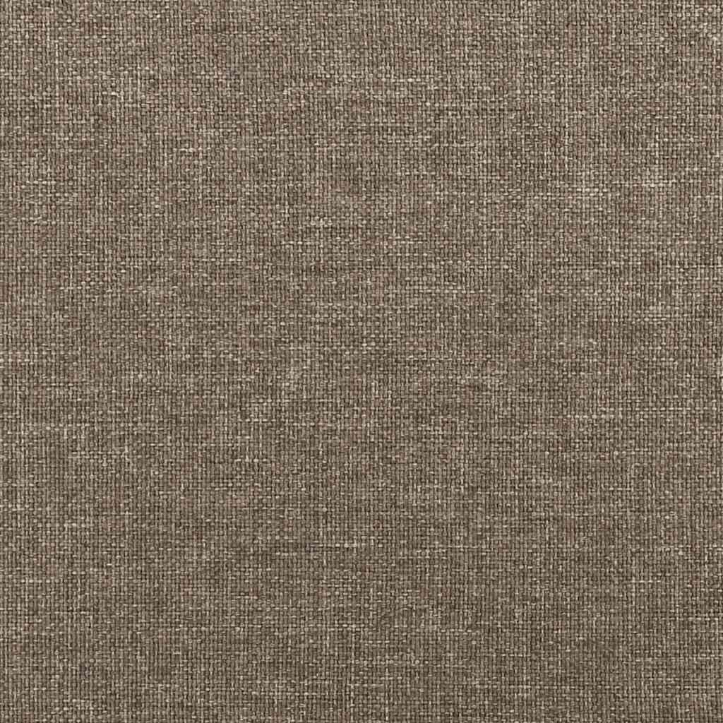 vidaXL Σκελετός Κρεβατιού Χωρίς Στρώμα Taupe 140x200 εκ. Υφασμάτινο