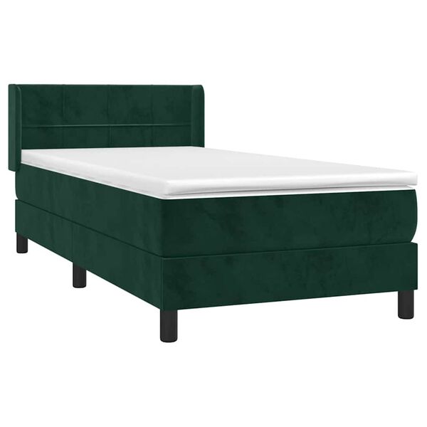 vidaXL &Kappa;&rho;&epsilon;&beta;ά&tau;&iota; Boxspring &mu;&epsilon; &Sigma;&tau;&rho;ώ&mu;&alpha; &Sigma;&kappa;&omicron;ύ&rho;&omicron; &Pi;&rho;ά&sigma;&iota;&nu;&omicron; 90x190 &epsilon;&kappa;. &Beta;&epsilon;&lambda;&omicron;ύ&delta;&iota;&nu;&omicron;