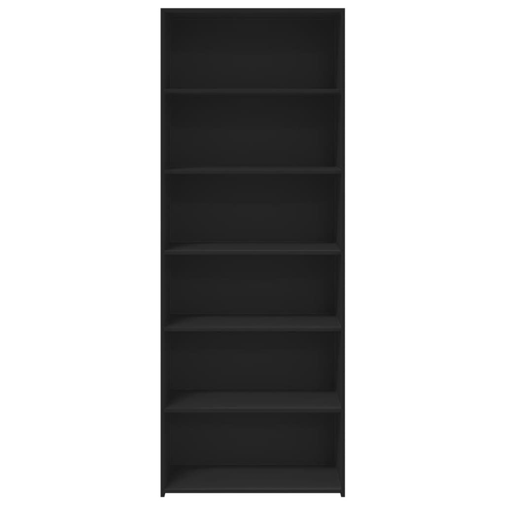vidaXL Ντουλάπι Μαύρη 70x41x185 εκ. από Επεξεργασμένο Ξύλο