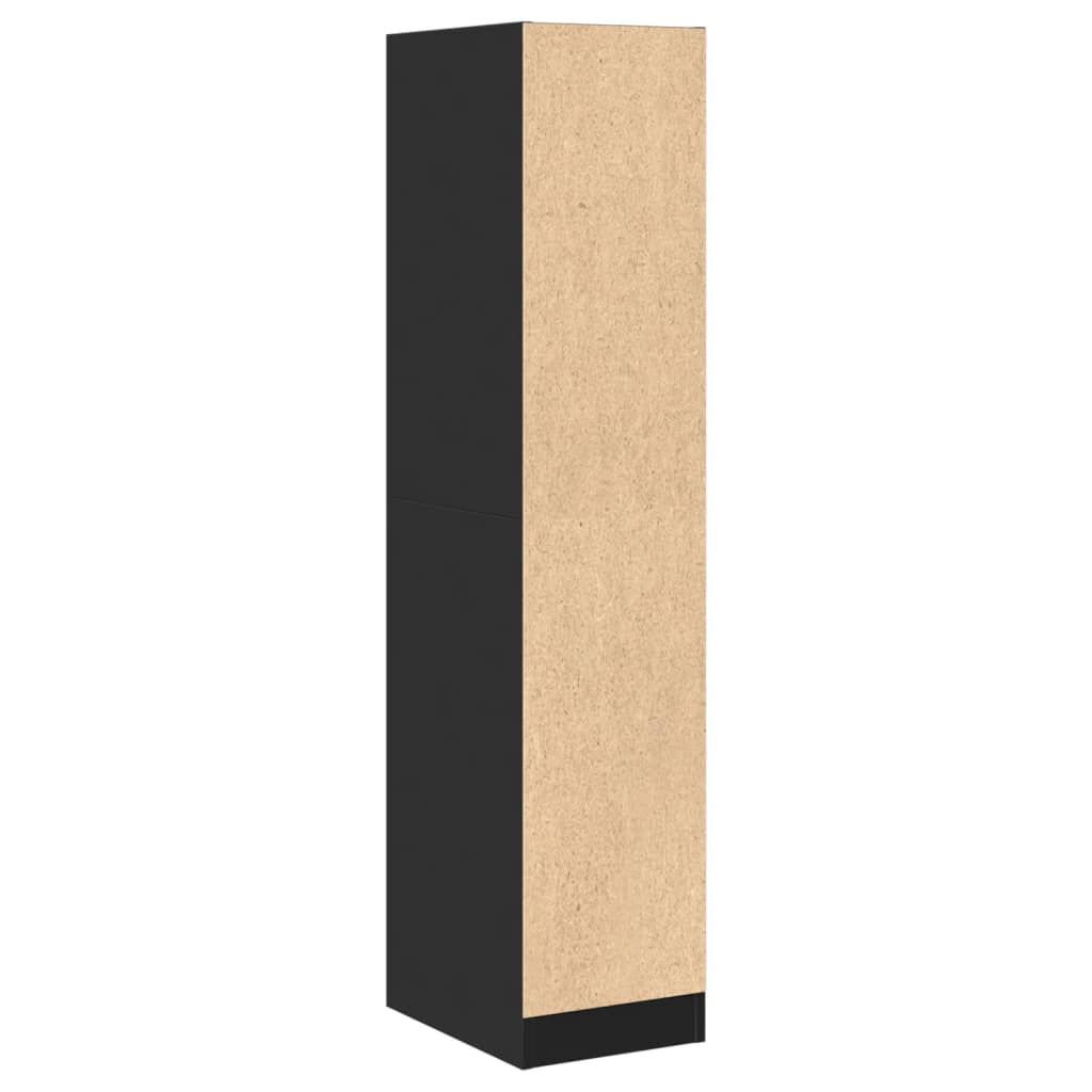 vidaXL Συρταριέρα Γενικής Χρήσης Μαύρο 30 x 41 x 144,5 εκ. Επεξ. Ξύλο