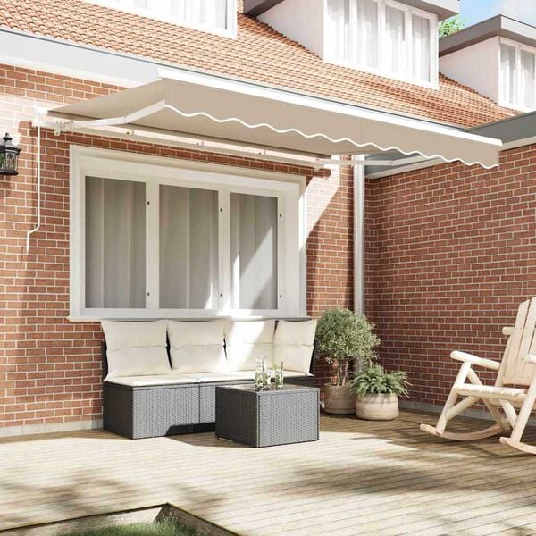 vidaXL Ύφασμα αντικατάστασης τέντας Μπεζ 300 x 250 εκ Καραβόπανο
