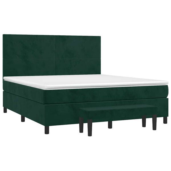vidaXL &Kappa;&rho;&epsilon;&beta;ά&tau;&iota; Boxspring &mu;&epsilon; &Sigma;&tau;&rho;ώ&mu;&alpha; &Sigma;&kappa;&omicron;ύ&rho;&omicron; &Pi;&rho;ά&sigma;&iota;&nu;&omicron; 160x200&epsilon;&kappa;. &Beta;&epsilon;&lambda;&omicron;ύ&delta;&iota;&nu;&omicron;