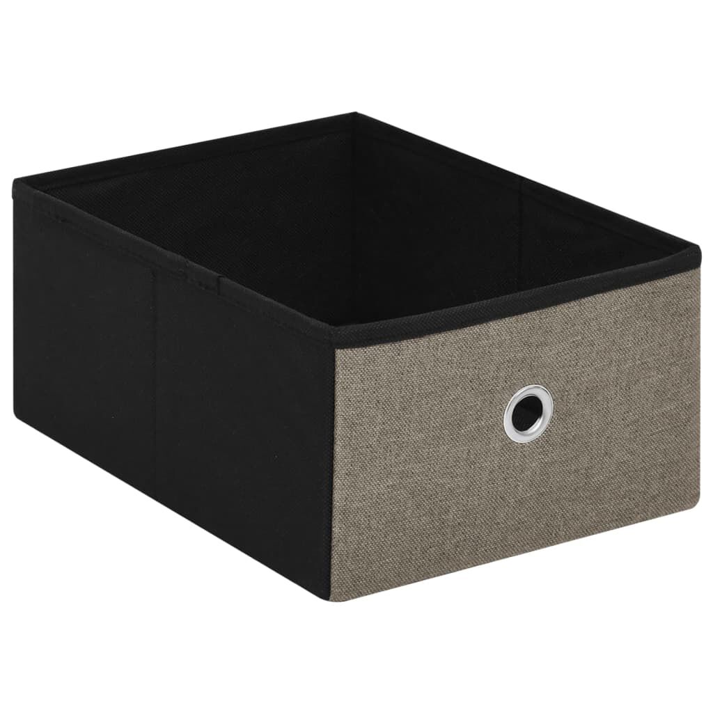 vidaXL Πάγκος Αποθήκευσης Πτυσσόμενος Taupe 76x38x38 εκ Συνθετικό Λινό
