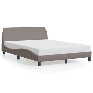 vidaXL &Sigma;&kappa;&epsilon;&lambda;&epsilon;&tau;ό&sigmaf; &Kappa;&rho;&epsilon;&beta;&alpha;&tau;&iota;&omicron;ύ Dover Taupe 120x200 &epsilon;&kappa;. &Upsilon;&phi;&alpha;&sigma;&mu;ά&tau;&iota;&nu;&omicron;
