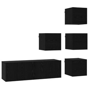 vidaXL &Sigma;&epsilon;&tau; &epsilon;&pi;ί&pi;&lambda;&omicron;&upsilon; &tau;&eta;&lambda;&epsilon;ό&rho;&alpha;&sigma;&eta;&sigmaf; 5 pcs 100 x 30 x 30 cm &Mu;&alpha;ύ&rho;&eta; &Delta;&rho;&upsilon;&sigmaf;