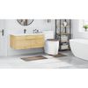 vidaXL Σετ Μάτ Μπάνιου Αντιολισθητικό 3 pcs Καφέ 50 x 50 cm PP