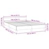 vidaXL Σκελετός Κρεβατιού Χωρίς Στρώμα Κρεμ 140x190 εκ. Υφασμάτινο