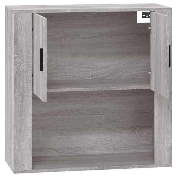 vidaXL Ντουλάπι Τοίχου Γκρι Sonoma 80x33x80 εκ. Επεξεργασμένο Ξύλο