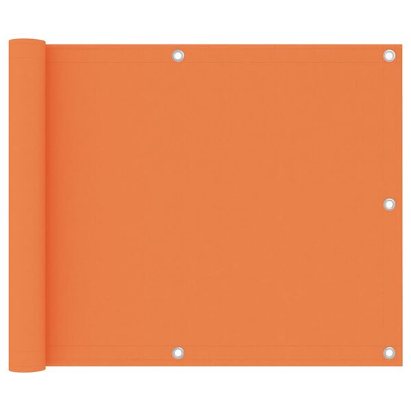 vidaXL Διαχωριστικό Βεράντας Πορτοκαλί 75 x 500 εκ. Ύφασμα Oxford