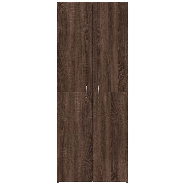 vidaXL ντουλάπι αρχείων καφέ δρυς 60x32x153 cm Κατασκευασμένο ξύλο