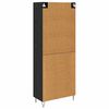 vidaXL Highboard &mu;&epsilon; &sigma;&upsilon;&rho;&tau;ά&rho;&iota; 2 pcs &Mu;&alpha;ύ&rho;&eta; &Omicron;&xi;&upsilon;ά &Mu;&eta;&chi;&alpha;&nu;&iota;&kappa;ή &xi;&upsilon;&lambda;&epsilon;ί&alpha; &kappa;&alpha;&iota; &gamma;&upsilon;&alpha;&lambda;ί