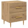vidaXL &Kappa;&omicron;&mu;&omicron;&delta;ί&nu;&omicron; 2 pcs Artisan Oak 40 x 35 x 47,5 &epsilon;&kappa; &Epsilon;&pi;&epsilon;&xi;&epsilon;&rho;&gamma;&alpha;&sigma;&mu;έ&nu;&omicron; &xi;ύ&lambda;&omicron;