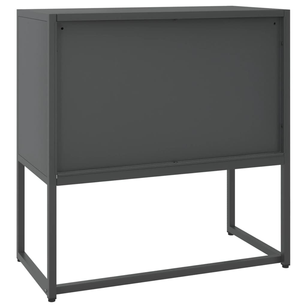 vidaXL Μπουφές Ανθρακί 75 x 35 x 75 εκ. από Ατσάλι