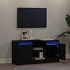 vidaXL Ντουλάπι TV Μαύρο 100 x 34 x 50 εκ Επεξεργασμένο ξύλο